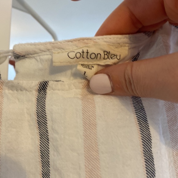 Striped Cotton Blouse - Picture 2 of 3